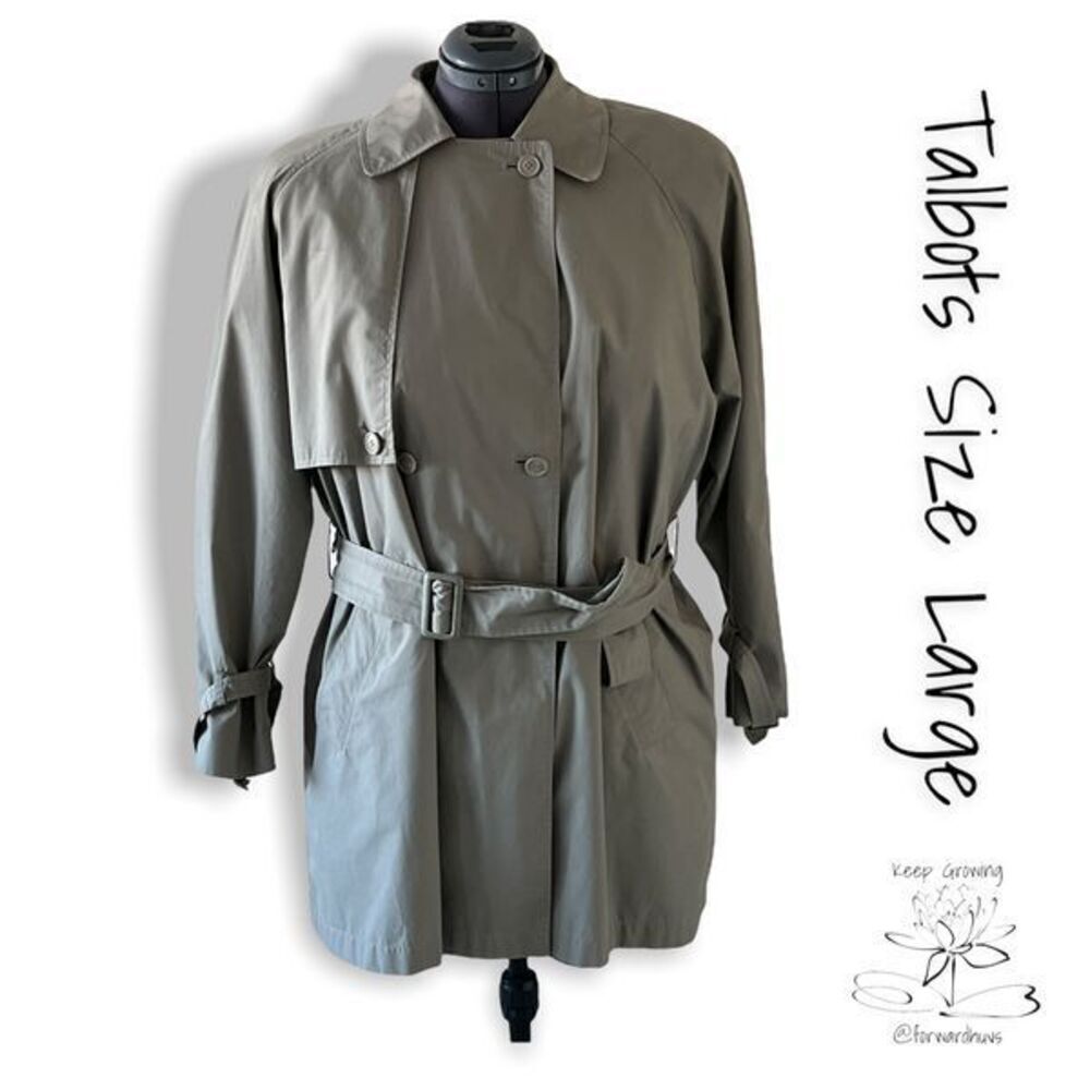 Timeless Elegance: Talbots Size Large Trench Coat